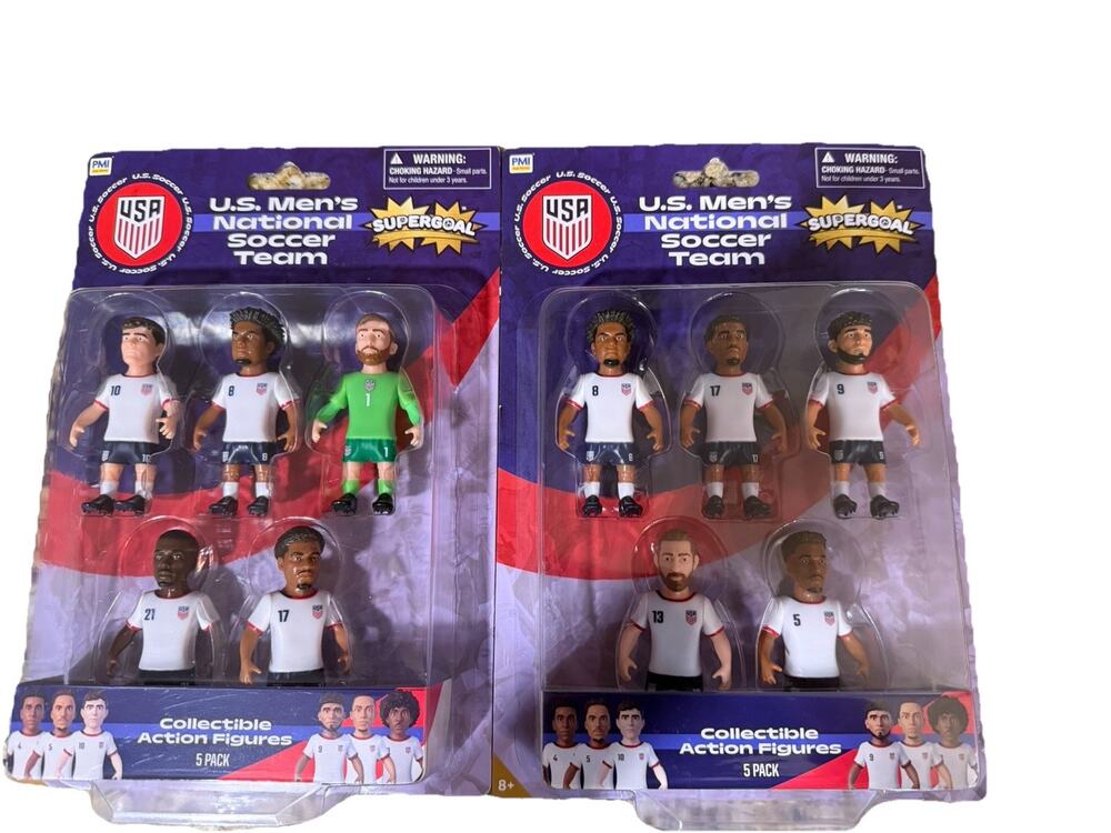NEW Supergoal U.S. Men's National Soccer Team Collectible Action Figures 2 Packs